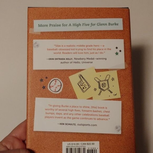 3/$13 High Five for Glenn Burke by Phil Bildner kids novel 2020 - Picture 4 of 5
